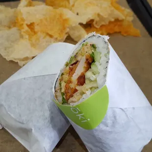 Fried Chicken Burrito