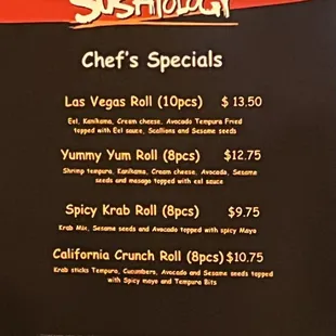 Chef's special