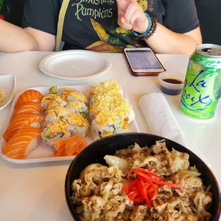 sushi and sashimi, food