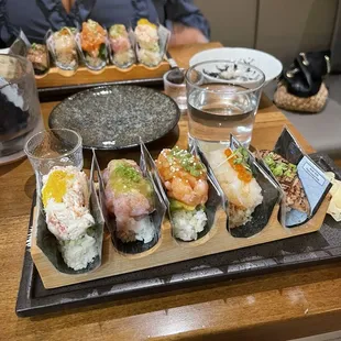 THE PREMIUM SCALLOP, KAMPACHI, TORO, SALMON, SNOW CRAB