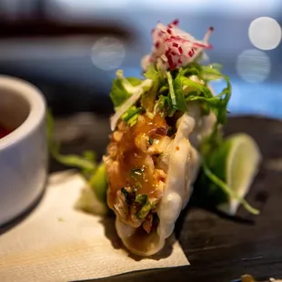Crispy Taquito - Yellowtail (avocado and miso)