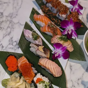 Different 3pc Nigiri sushi