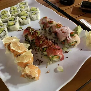 (a010) Veggie Yellowtail Roll