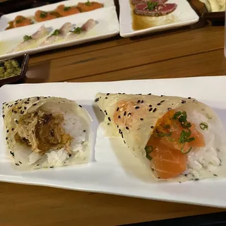 (c031) Salmon Truffle Hand Roll