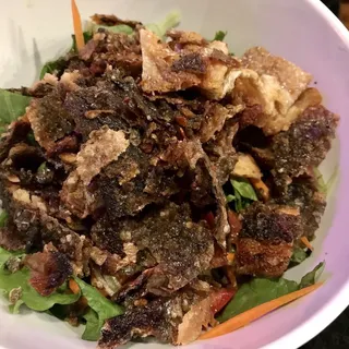 (g066) Salmon Skin Salad