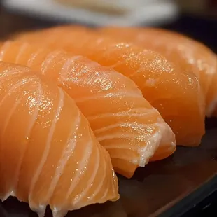 two pieces of salmon