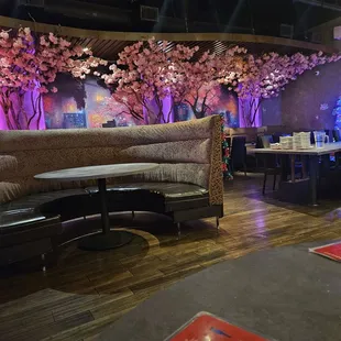 interior, sushi and sashimi