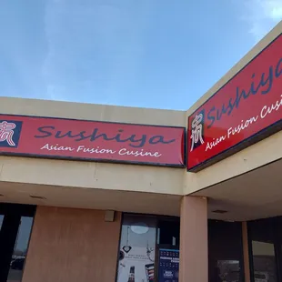 the front of a sushiya restaurant