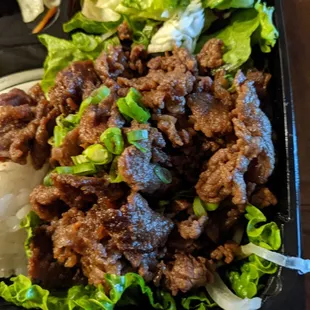 Bulgogi (dinner 1/2 of what it used to be in 2020)