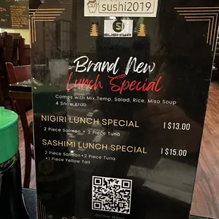 Brand new lunch special 12/5/23