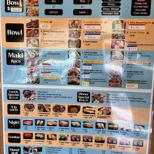 Updated menu as of Feb 2023