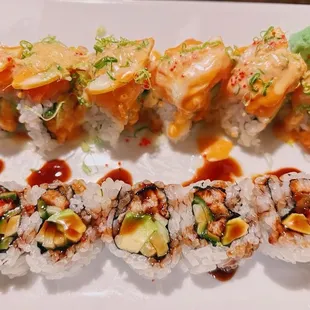 Sexy Salmon Roll - Add Lemon and Eel Roll