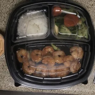 Hibachi shrimp - Tiny portion