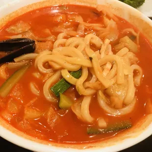 Spicy Seafood Udon