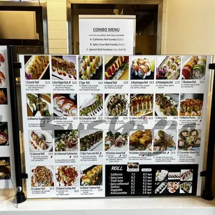 a menu for a japanese restaurant