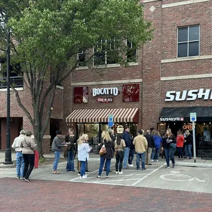 outside