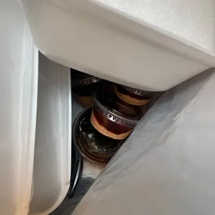 Sauce and packed food