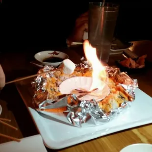 Campfire roll! They give you marshmallows to roast.