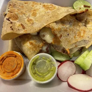 Carne asada quesadilla