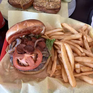 Beef Hot Link Burger