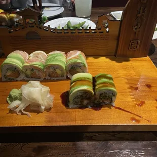 Lemon roll and Caterpillar Roll