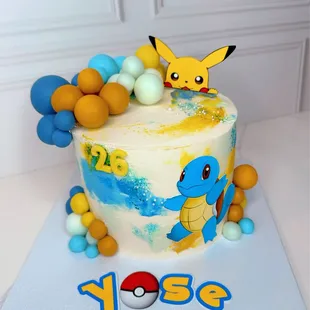 a pokemon birthday cake