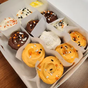 a variety of cupcakes