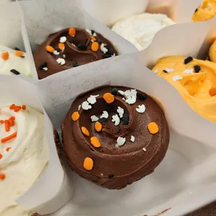 a variety of cupcakes