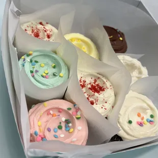 a box of cupcakes