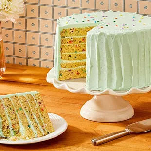 Susie&apos;s Vanilla Celebration is the most popular cake choice and Susie&apos;s signature cake (her favorite too!)