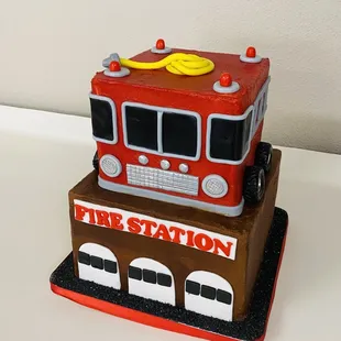 Easton's Fire Truck Birthday Cake