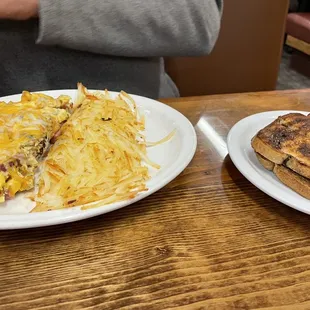 Meat lovers omelette