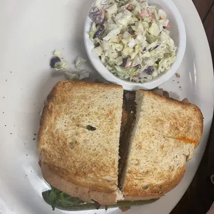 BLT with coleslaw