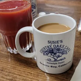 Tomato Juice and Coffee