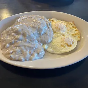 Biscuit &amp; Gravy with Eggs