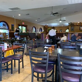 Just one of three sections of the dining area