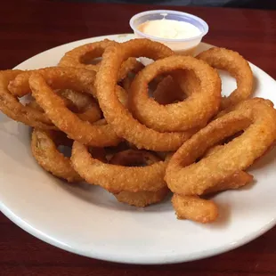 Onion rings....  Pretty good.