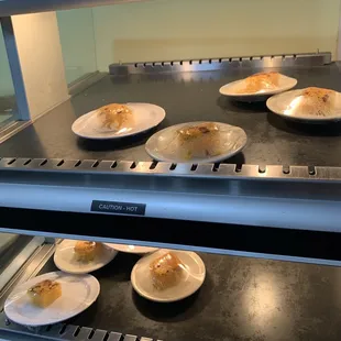pastries in the oven
