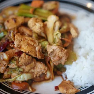 Some kinda of spicy pepper chicken stir fry