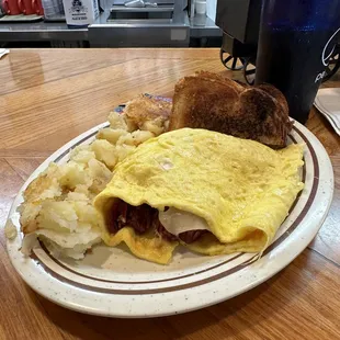 Reuben omelette