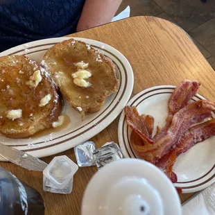 French toast and bacon