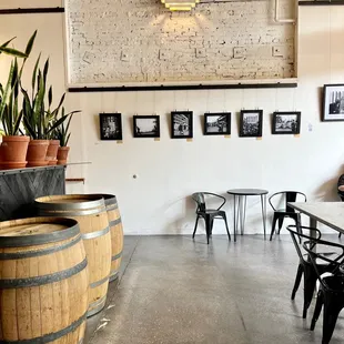 the interior of a brewery