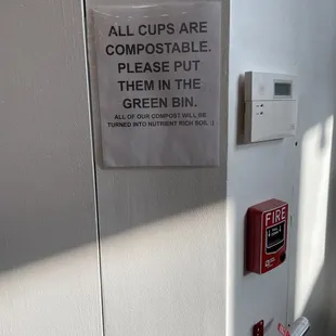 Compostable cups!