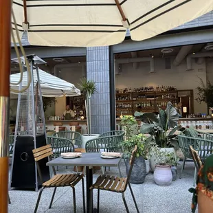 Outdoor seating patio