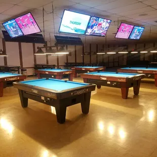 New Pool Hall featuring 8 Diamond Pool Tables