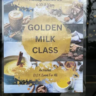 Poster of this upcoming class.