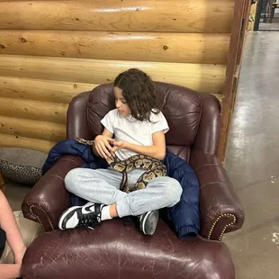 Snake experience you get to hold it