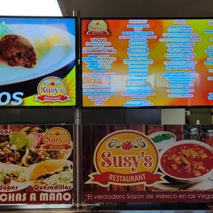 menus and prices