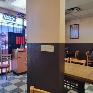 the interior of a sushi restaurant