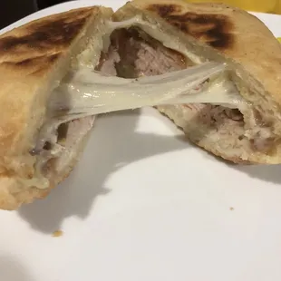 a cut in half sandwich